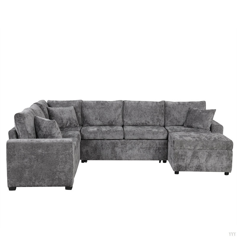 Canapé-lit 112,2 po, Gris