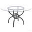 Gunmetal 48-Inch Round Dining Table