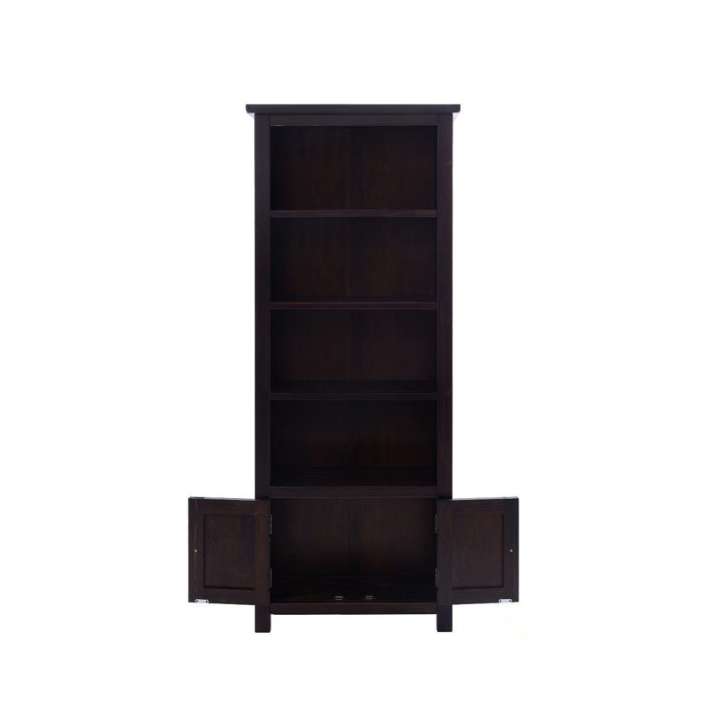 Arise-Sun High Bookcase with Cupboards, Brown