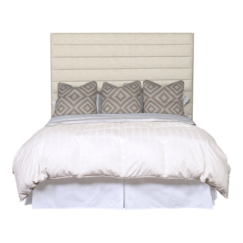 Kelsey King Upholstered Panel Headboard, Tommy Flax