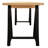 Rider Paolini Executive Desk One Large Keyboard Drawer From Oak Veneer On Solid Wood And Iron Legs In Brushed Ivory Finish