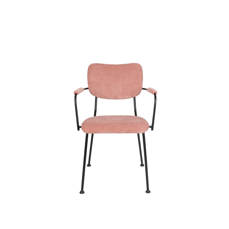 Benson Upholstered Arm Chair, Pink