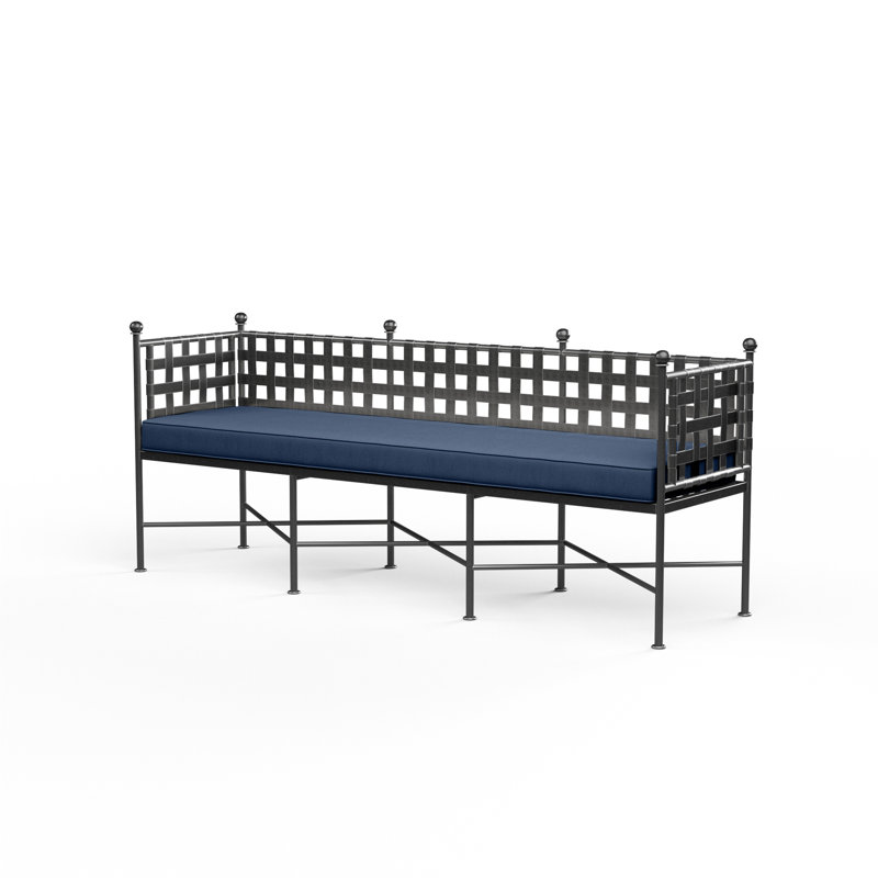 Provence Outdoor Bench, Echo Midnight Sunbrella®