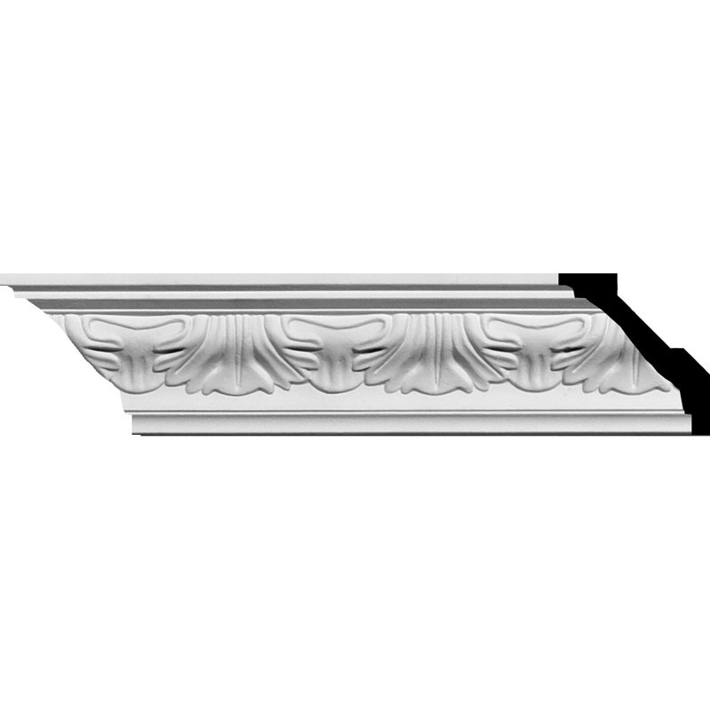 94 1/2" White Polyurethane Decorative Crown Moulding