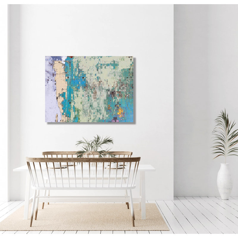 «Rain I» par l'artiste, Toile tendue, L 20 po x H 24 po x P 1 po