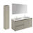 Ambra 47.5'' Double Bathroom Vanity with Ceramic Top with Mirror-66289975