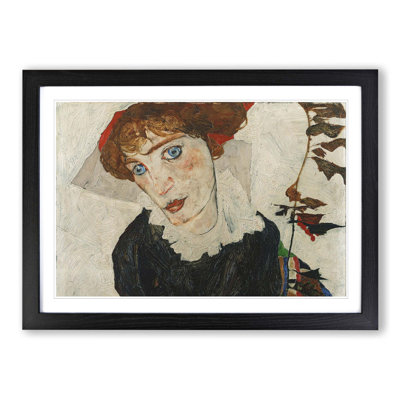 Wally Neuzil by Egon Schiele - Framed Print