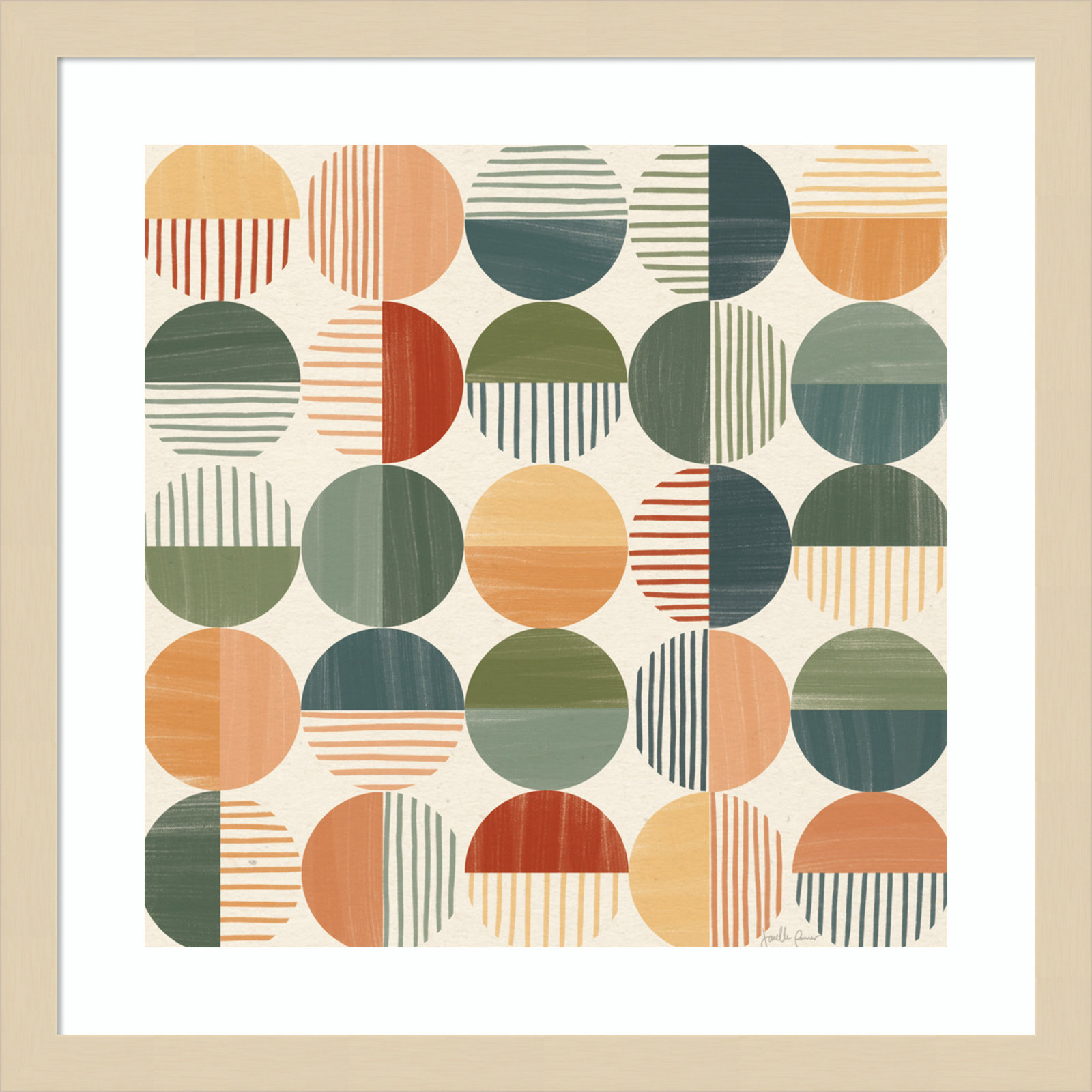 Born To Roam Pattern II, Brown, 17" H x 17" W x 1" D