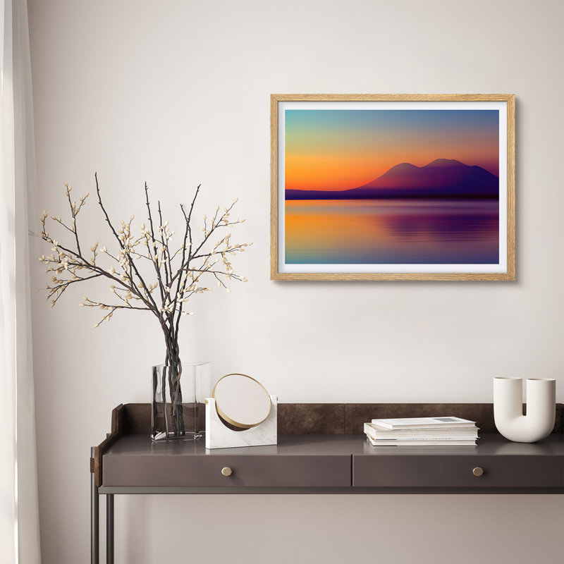 Reproduction de paysage encadrée pour la maison, 8 po x 10 po, H 8 po x l 10 po, Naturel