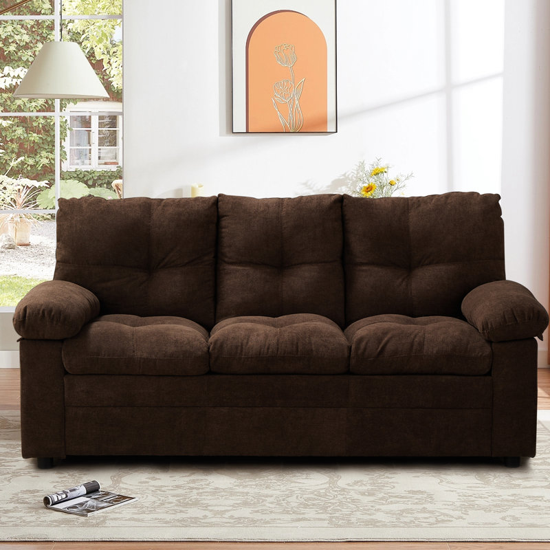Causeuse Marly, Brun, H 36 po x l 75,5 po x P 31 po