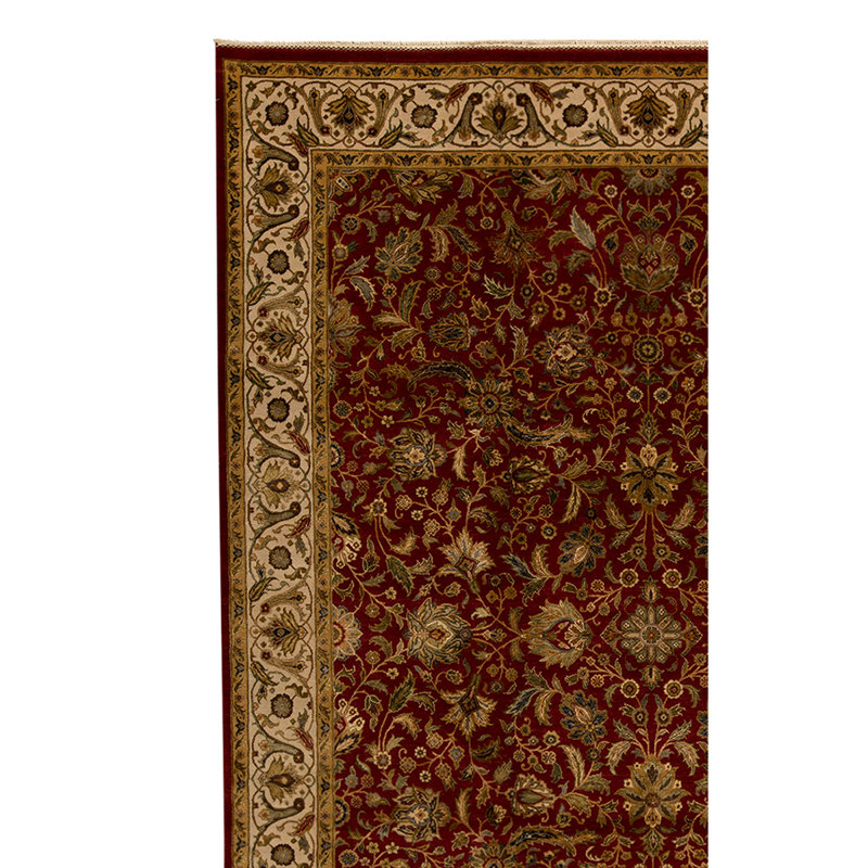 Oriental Area Rug in Wine/Ivory