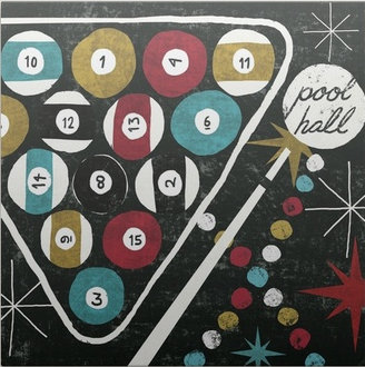 «Brodin Vegas Pool Hall» par Michael Mullan, impression, H 30 po x l 30 po x P 1,5 po, Toile