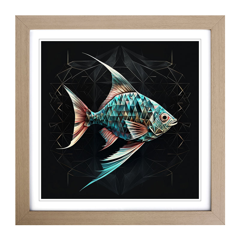 Single Picture Frame Print on Wood, Oak