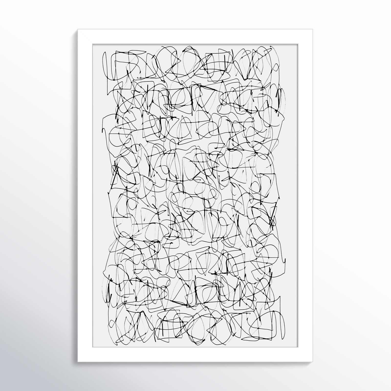 Circuitry by Dan Hobday, 17" H X 12" W, White