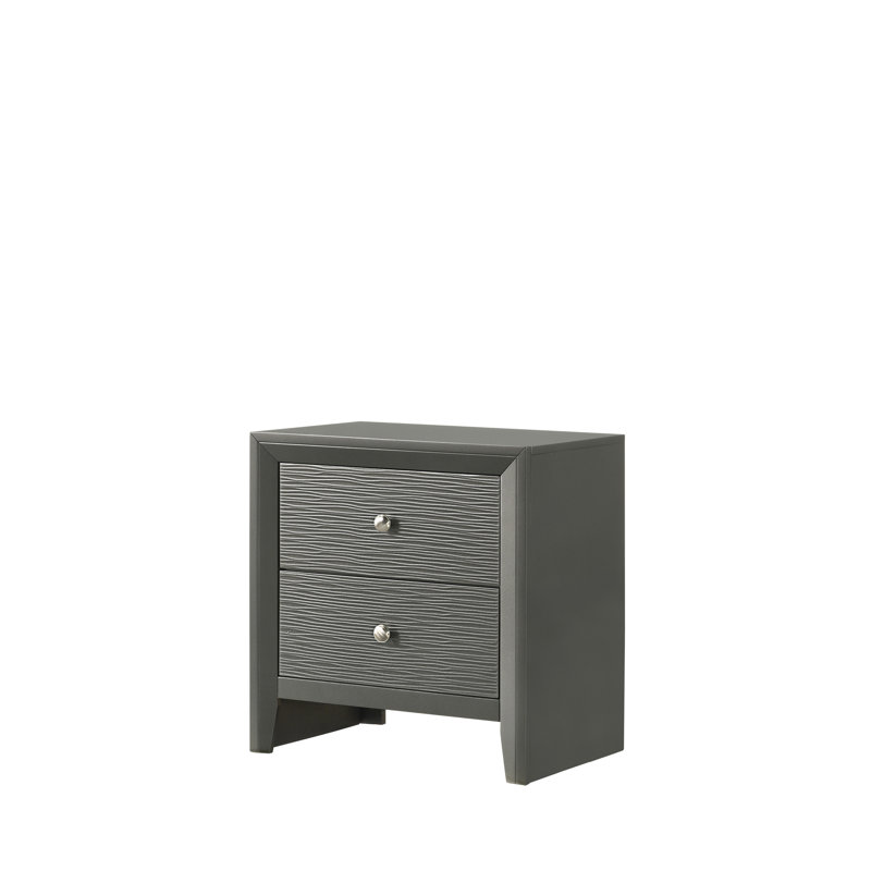 Table de chevet contemporaine à 2 tiroirs 1Pc