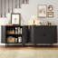 Buffet en bois Jamyia avec 2 portes et tablettes réglables -611288074-628337107