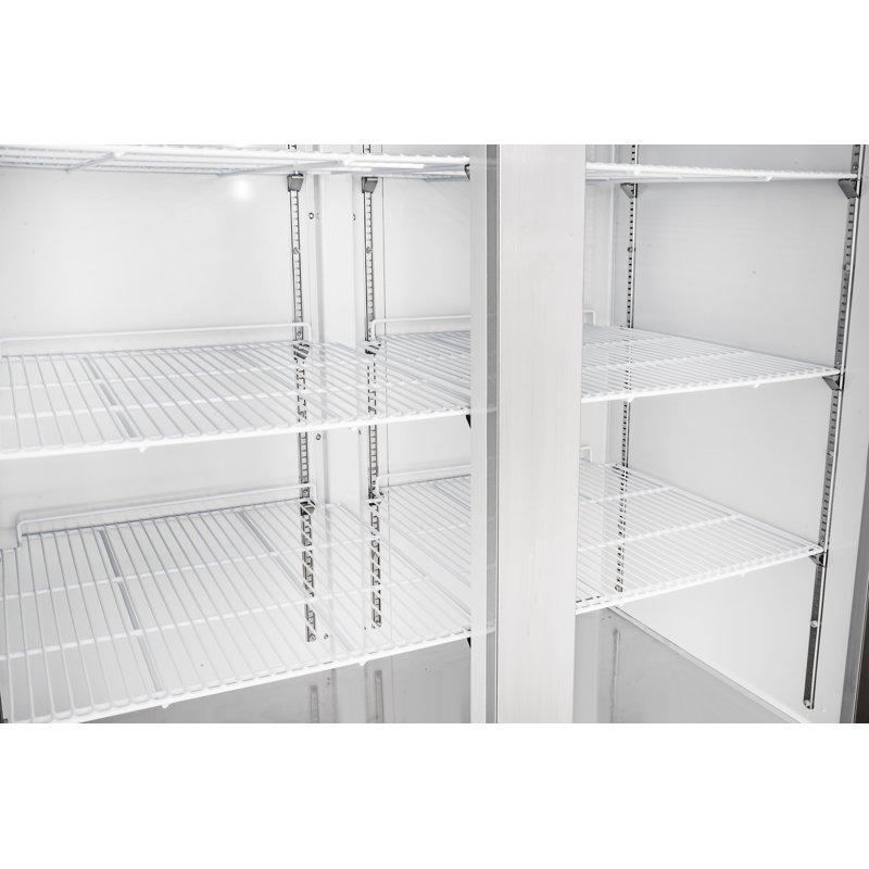 54" Stainless Steel Commercial Two-Door Convertible Refrigerator/Freezer