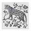 Toile léopard à détails monochromes, design par lettré et doublé-718384991
