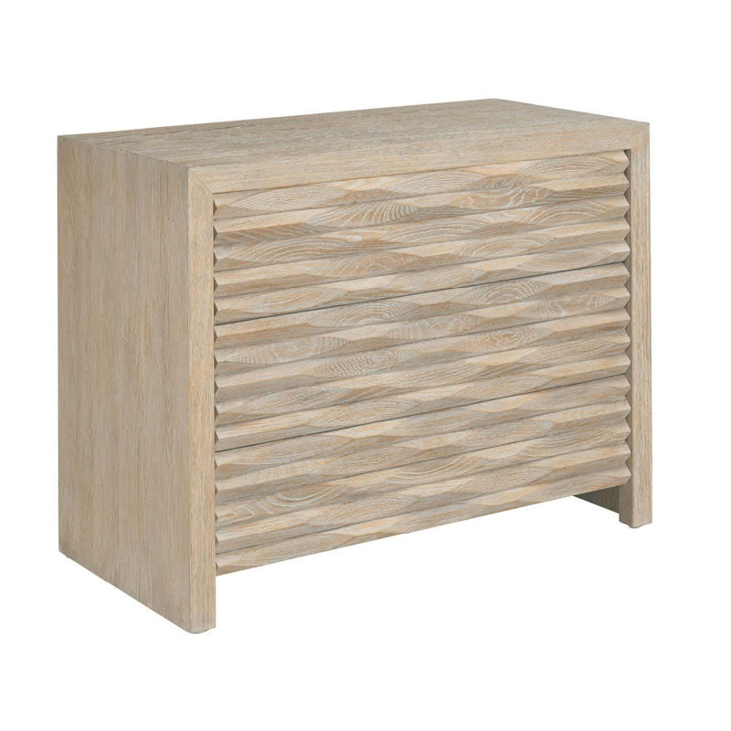 Modern 3 - Drawer Nightstand, Gray
