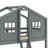 Twin Over Twin House Bunk Bed With Ladder-572416384