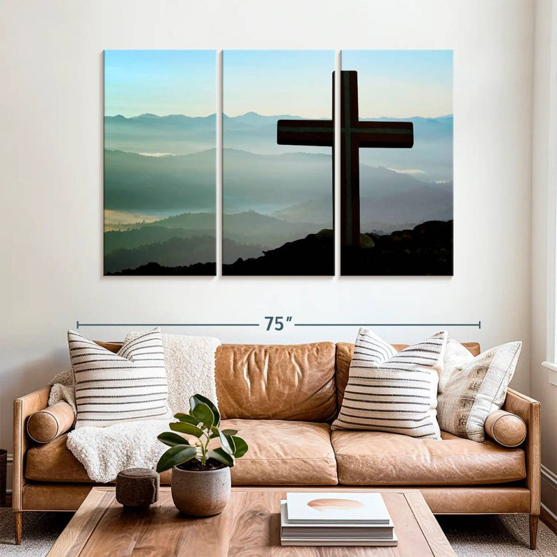 Adella Mountain Cross, 42" H x 65" W