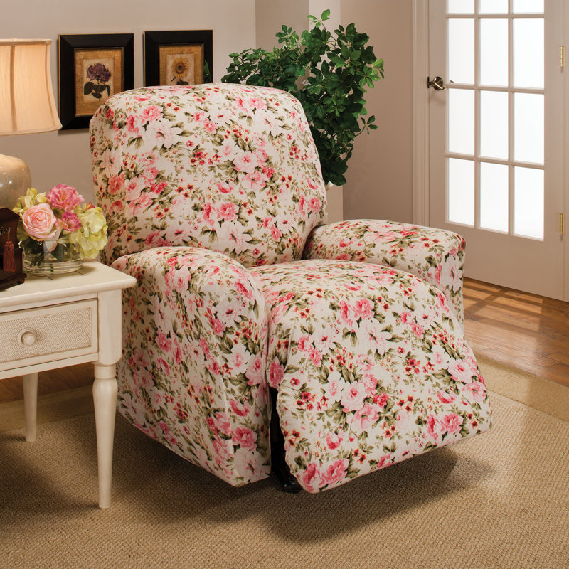 Housse pour fauteuil inclinable à coussins carrés/rectangulaires, Rose