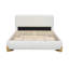 Lit tapissier Boucle, grand lit
