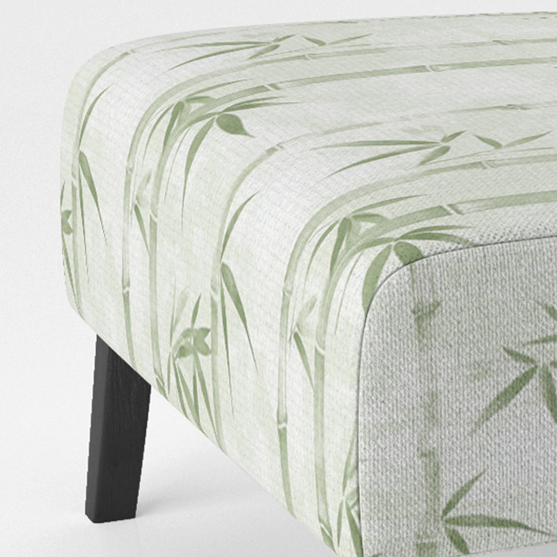 Chaise rembourrée en velours Coastal, Pantoufle sans accoudoirs
