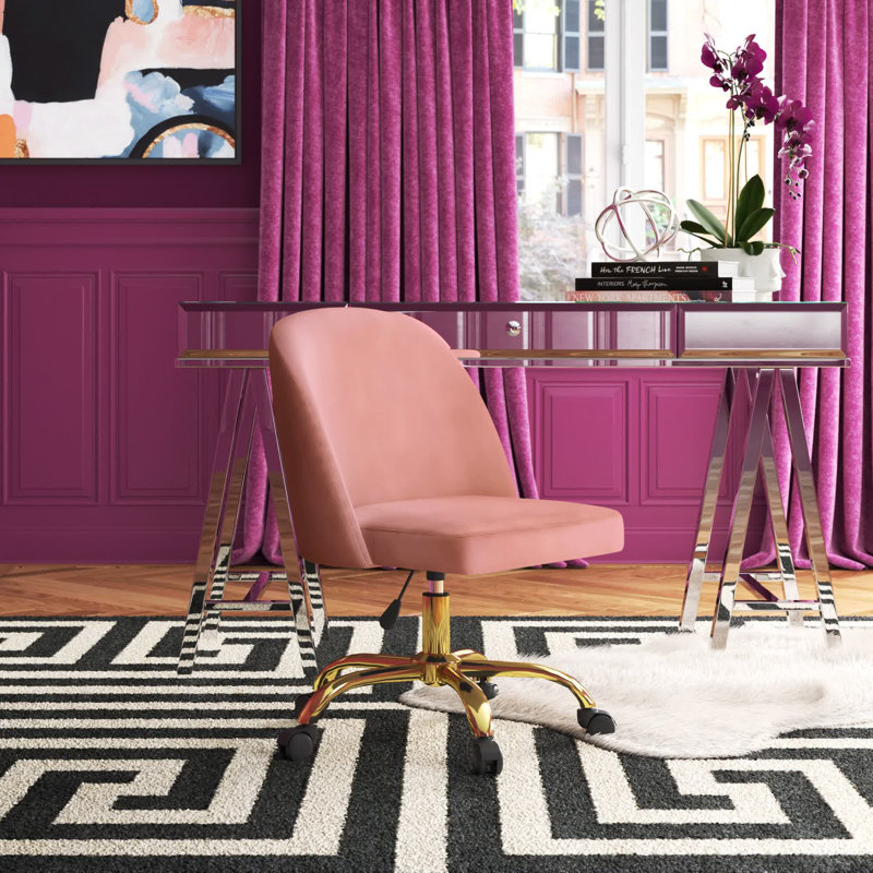 Chaise de travail Colette, Rose