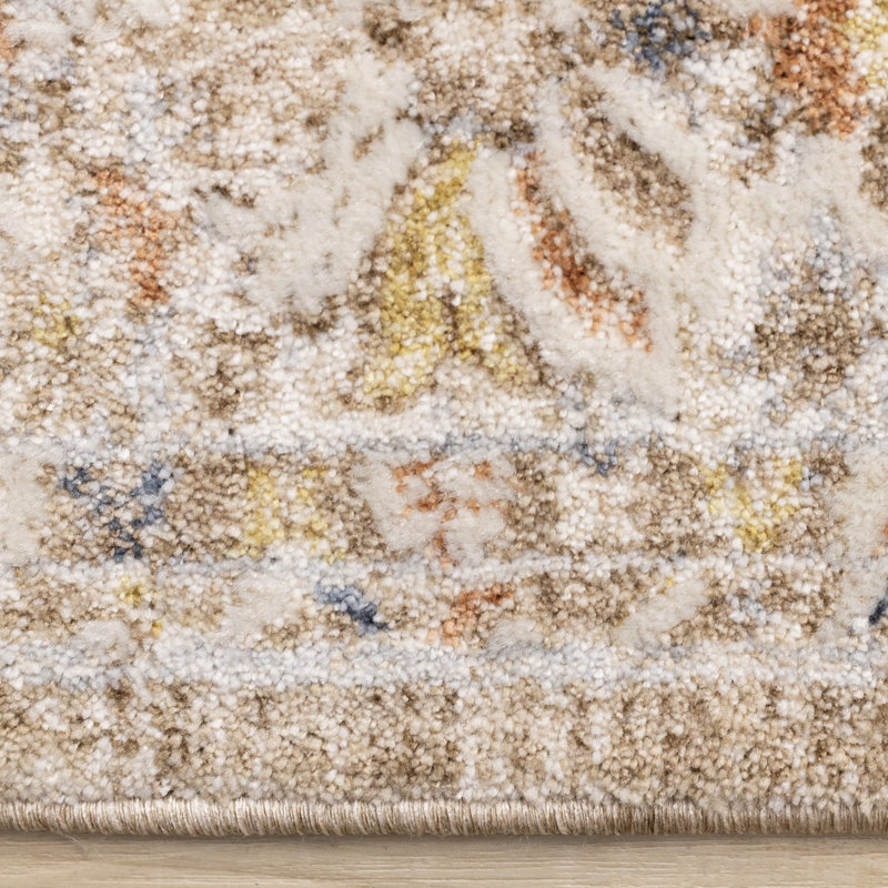 Tapis d'intérieur oriental oriental brun, 6 pi 7 po x 9 pi 6 po