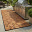 EZ-Floor 12'' L x 12'' W Wood Interlocking Deck Deck Tile Kit in Brown