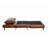 Convertible Tri-Fold Sleeper Chair with Pillow, Channel Stitching, and Hideaway Legs