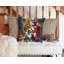 Coussin décoratif Berger australien et père Noël-101410151