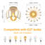 Vintage Semi Flush Mount Ceiling Light Fixture-546665542