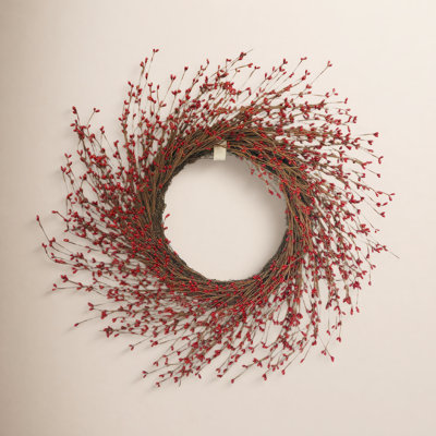 22" Handcrafted Grapevine, Berry Christmas Wreath
