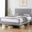 Grey Full Size Velvet Upholstered Platform Bed Frame with Diamond Tufted Headboard, No Box Spring Needed-809376607-805318854