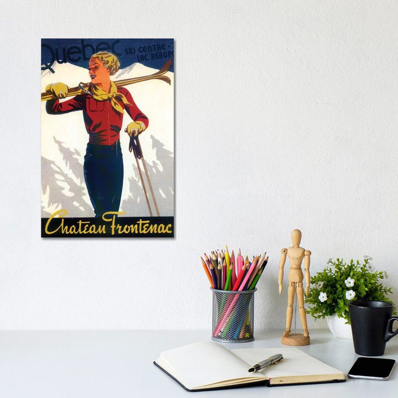 Skiing IV - Wrapped Canvas Print, 20.32 cm H x 30.48 cm W