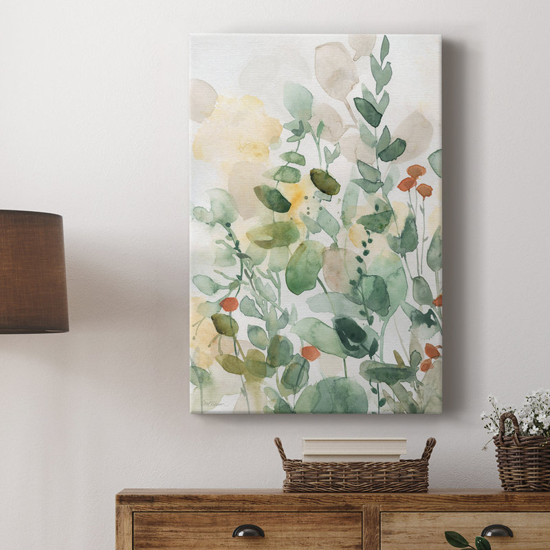 Chant des fleurs sauvages I - Cavas enveloppés de galerie, H 36 po x l 24 po
