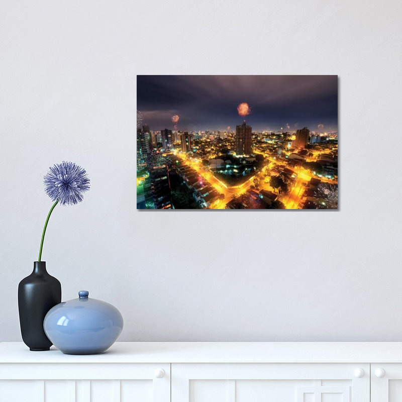 Happy Years Eve by Glauco Meneghelli - Wrapped Canvas Print, 30.48cm H x 45.72cm W x 1.905cm D