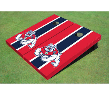 Skip's Garage Buffalo Football Solid Wood Cornhole Board Set 