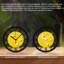 Horloge murale ronde en fer 10 po avec mouvement à quartz silencieux, chiffres arabes, impression UV-1375401523
