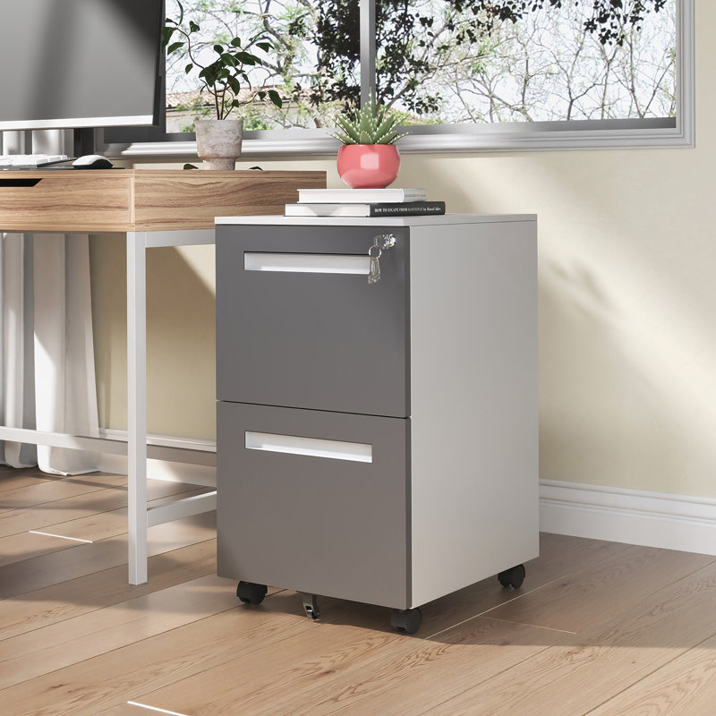 Armoire de base double en bois massif gris clair Shaker