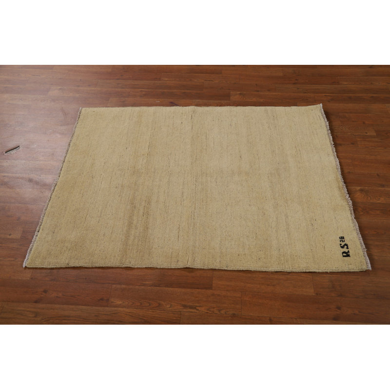 Tapis de vestibule moderne fait à la main 3 x 4 Gabbeh
