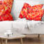 Coussin lombaire floral tulipe