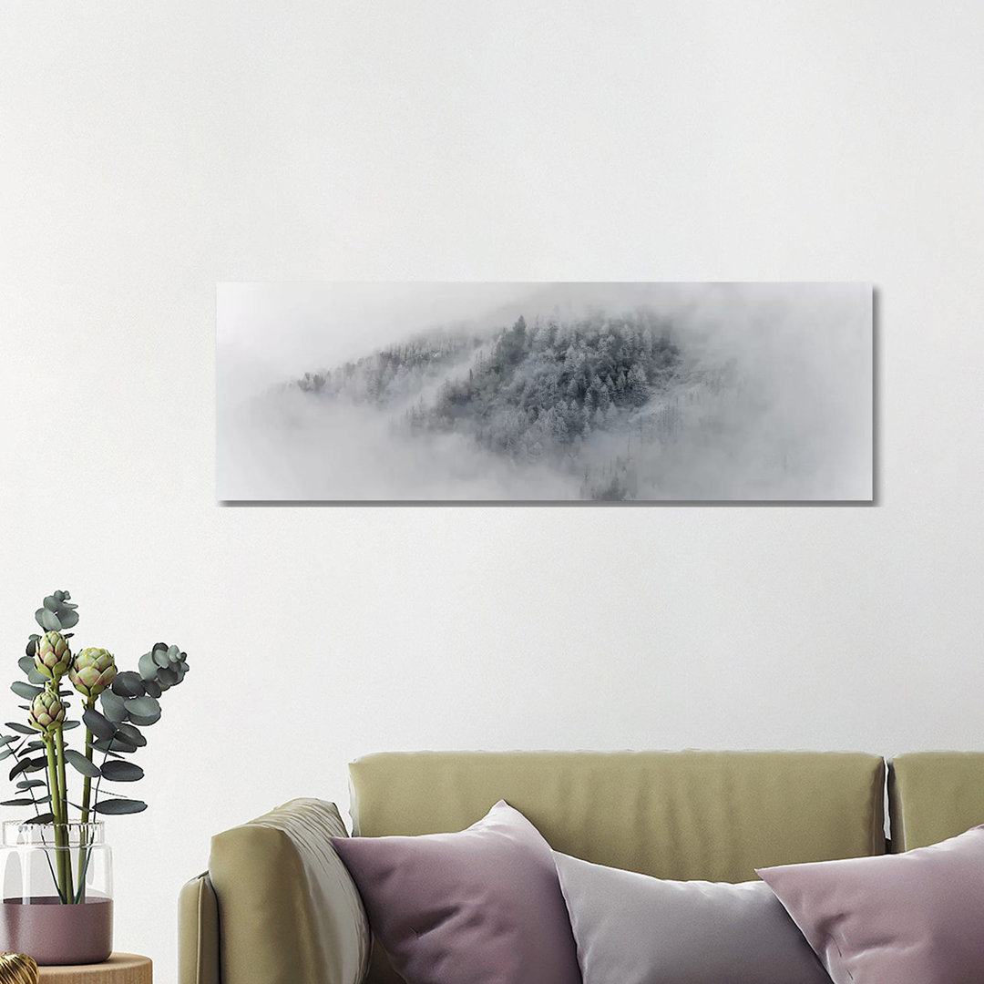 Details Of Snowy Trees In Chamonix, France by Alex Buisse - Wrapped Canvas Panoramic Print