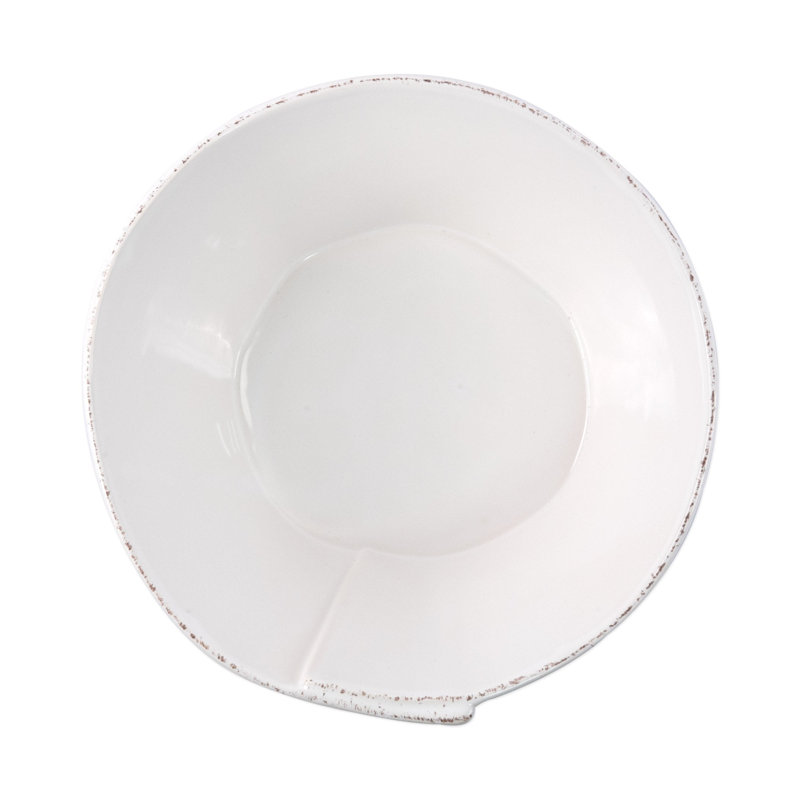 Lastra Stoneware Serving Bowl, 5" H x 10.5" W x 10.5" D
