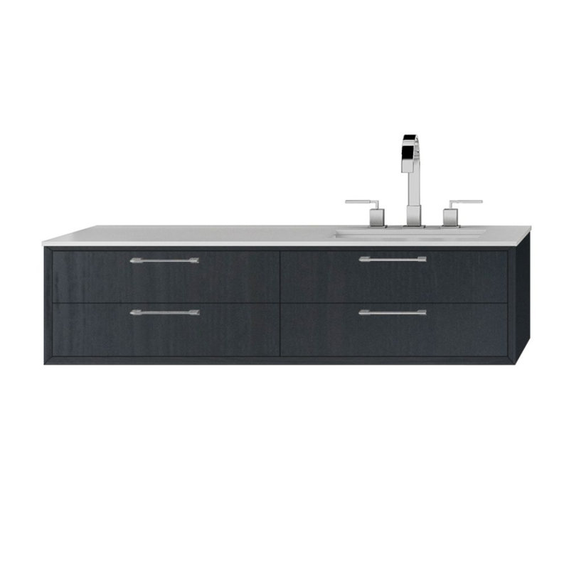 Gemelli 47.75'' W Single Bathroom Vanity Base, Ash Gray
