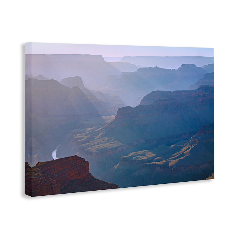Art mural sur toile Sun Rays Mountain Mesa par Marty Hulsebos, H 20 po x l 30 po