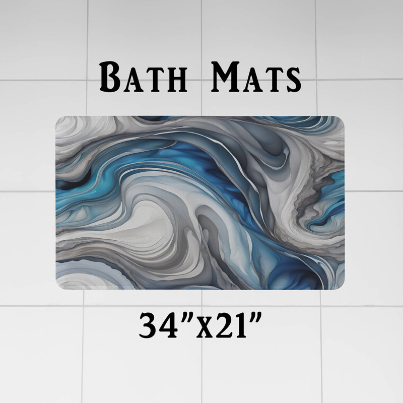 Rideau de douche abstrait Elleen, H 93 po x l 70 po