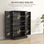 Garde-manger compact avec 12 tablettes de porte et tablettes réglables-1270196733